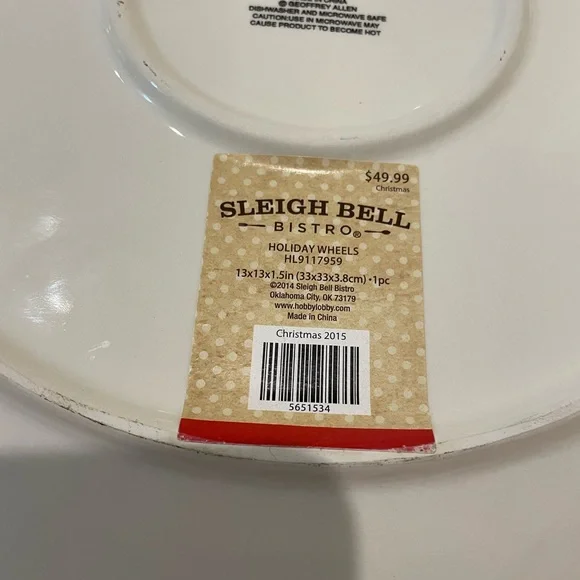 Little Red Truck Platter Certified International 13” - Picture 6 of 9